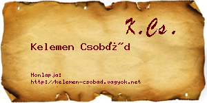 Kelemen Csobád névjegykártya